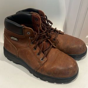 Skechers boots steel toe.